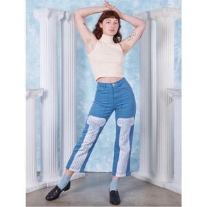 XXS Big Bud Press Blue Neoclassical Column Work Pants